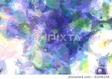 Beautiful oil painting texture illustration Beautiful oil painting texture illustration 91046108