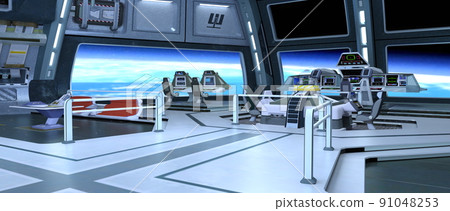 Scenery inside the spacecraft Scenery inside the spacecraft 91048253