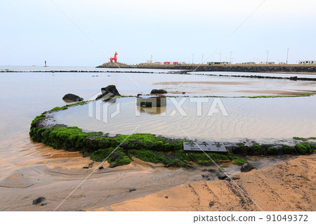 Iho Tewoo Beach, Beach, Lighthouse, Munsu Water, Yongcheon Water, White Sand Beach, Summer Resort, Iho Tewoo Beach, Beach, Lighthouse, Munsu Water, Yongcheon Water, White Sand Beach, Summer Resort, 91049372