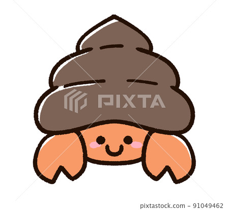 可愛的寄居蟹角色 可愛的寄居蟹角色 91049462