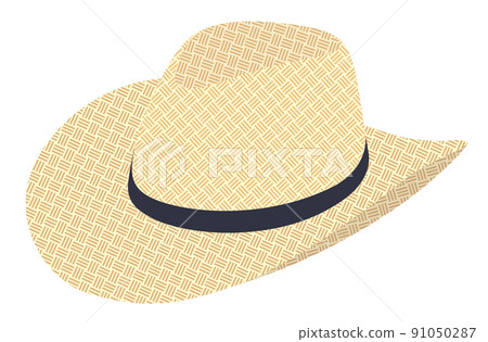 Straw hat white background Straw hat white background 91050287