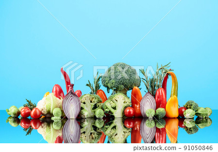 Composition of various raw vegetables. 91050846