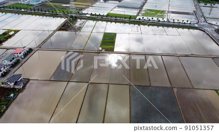 Helicopter shot! !! Rural scenery of Ebina Helicopter shot! !! Rural scenery of Ebina 91051357