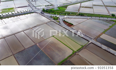 Helicopter shot! !! Rural scenery of Ebina Helicopter shot! !! Rural scenery of Ebina 91051358