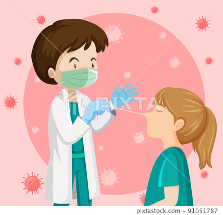 Covid 19 testing with antigen test kit 91051787