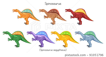 Spinosaurus in different colors 91051796