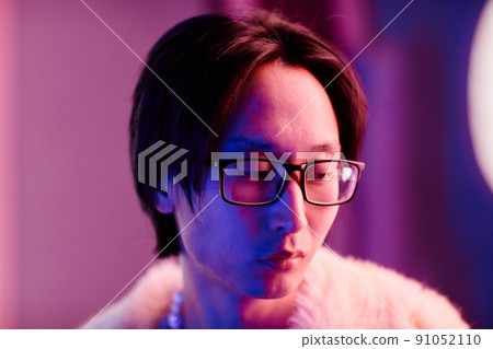Handsome Asian Man Clubbing 91052110
