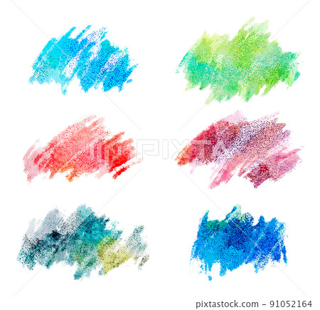 水彩矢量畫筆描邊集 水彩矢量畫筆描邊集 91052164