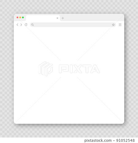 Computer Tab Empty Blank web browser window with tab, toolbar and... - Stock Illustration ...