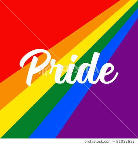 Pride text on rainbow template Pride text on rainbow template 91052652