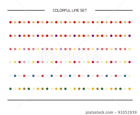 Set of colorful lines - Stock Illustration [91052939] - PIXTA