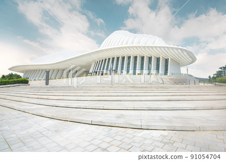 中國廣西建築中心全景。 91054704