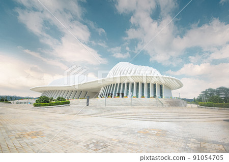 中國廣西建築中心全景。 中國廣西建築中心全景。 91054705