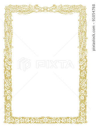 Hand-painted certificate / certificate template frame Hand-painted certificate / certificate template frame 91054768