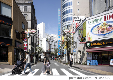 Tokyo cityscape Gotanda Yuraku Street Tokyo cityscape Gotanda Yuraku Street 91054829