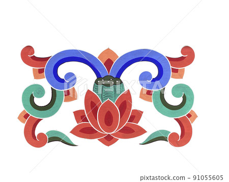 Dancheong pattern, Korean traditional pattern - Stock Illustration ...