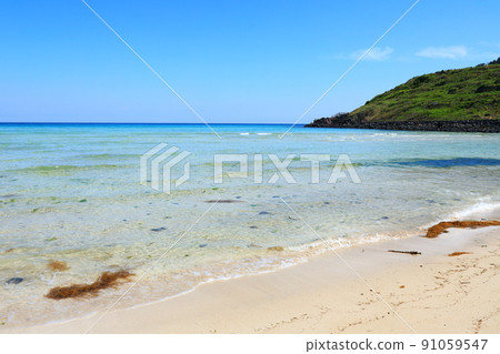 Hamdeok Seoubong Beach, Hamdeok Beach, Seoubong Peak, swimming, walking, climbing, horse, Jeju horse, white sand beach, summer resort, Hamdeok Seoubong Beach, Hamdeok Beach, Seoubong Peak, swimming, walking, climbing, horse, Jeju horse, white sand beach, summer resort, 91059547