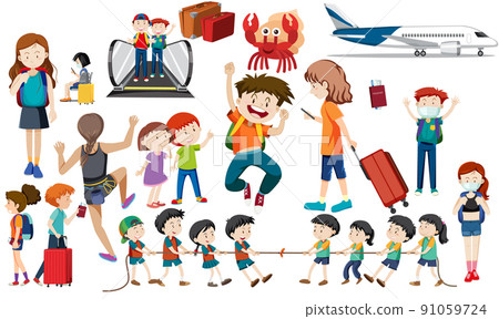 Set of different people cartoon character Set of different people cartoon character 91059724