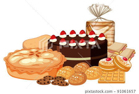 Different bakery and pastry set 91061657