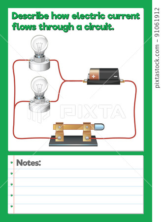 Science Experiment Record Worksheet of electric flows 91061912