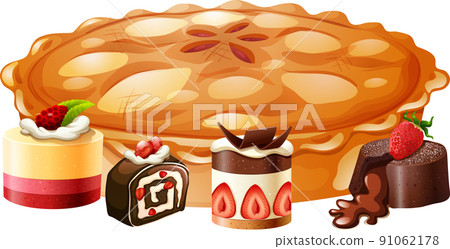 Sweet bakery dessert and pie Sweet bakery dessert and pie 91062178