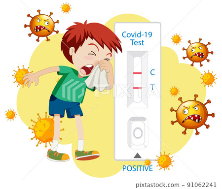 Covid 19 testing with antigen test kit 91062241