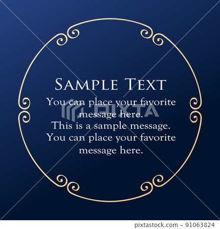 A frame inspired by celestial bodies. Fashionable headlines. Luxurious frame. A frame inspired by celestial bodies. Fashionable headlines. Luxurious frame. 91063824