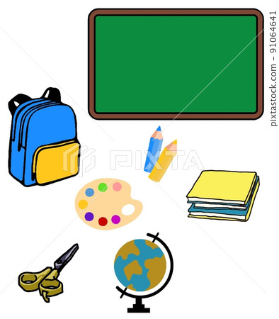 School supplies. Back to school. School concept. Copy space for text 91064641