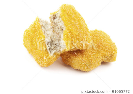 image of chicken nuggets white background  91065772