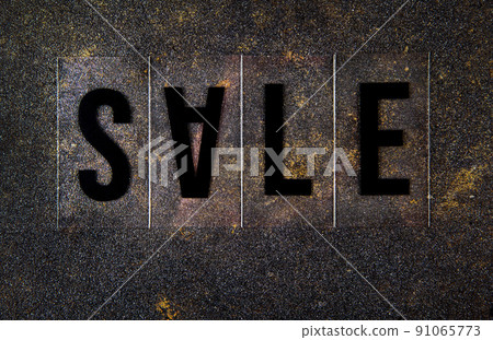 image of sale text asphalt background image of sale text asphalt background 91065773