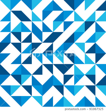 Abstract mosaic of right triangles 91067325