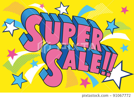 SUPERSALE pop (character pink / background yellow) 91067772