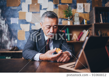 Dignified senior man Dignified senior man 91068812