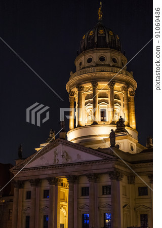German cathedral at Gendarmenmarkt Berlin German cathedral at Gendarmenmarkt Berlin 91069486