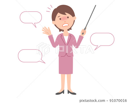 女員工匆忙做演示 2 91070016