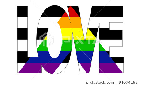 Straight Allies pride flag. LGBT community flag. Straight Allies pride flag. LGBT community flag. 91074165