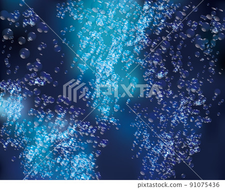 Underwater bubble illustration background Underwater bubble illustration background 91075436