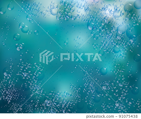 Underwater bubble illustration background Underwater bubble illustration background 91075438
