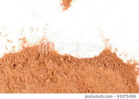 cocoa powder isolated cocoa powder isolated 91075499