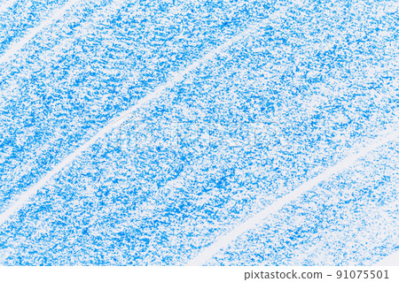 Wax crayon hand drawing blue background Wax crayon hand drawing blue background 91075501