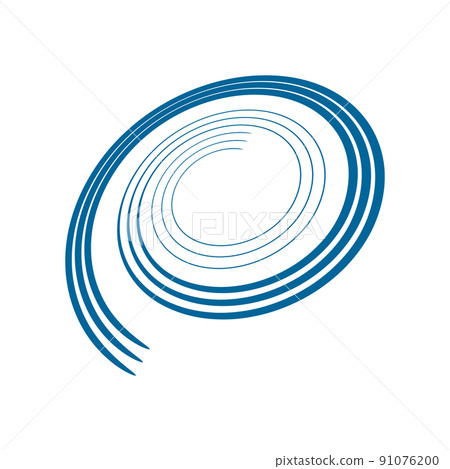 Spiral Design Element. Abstract Swirl Icon. Spiral Design Element. Abstract Swirl Icon. 91076200