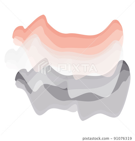 Isolated colored watercolor flag of Egypt Vector Isolated colored watercolor flag of Egypt Vector 91076319