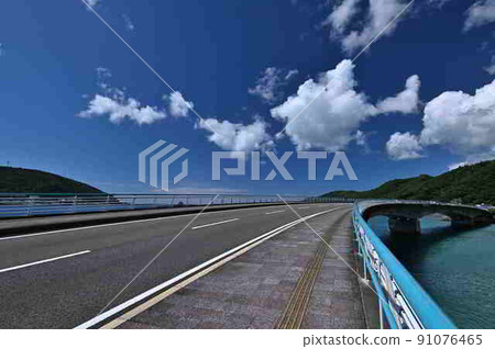 Naze Port on Amami Oshima after the rainy season 91076465