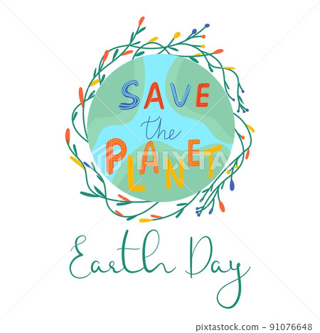 World environment day. Happy Earth Day! Ecology, recycle, zero waste vector illustration. Eco badges with girl, nature plant. Design for shopping bag, t-shirt, apparel, clothes, banner. Save planet. World environment day. Happy Earth Day! Ecology, recycle, zero waste vector illustration. Eco badges with girl, nature plant. Design for shopping bag, t-shirt, apparel, clothes, banner. Save planet. 91076648
