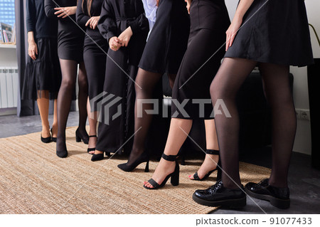 style. fashion. shoes. high women's black boots. beautiful female legs. style. fashion. shoes. high women's black boots. beautiful female legs. 91077433