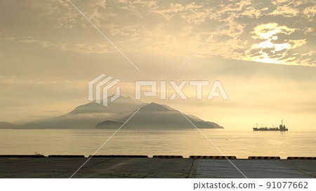 Otake Port in the morning Otake Port in the morning 91077662