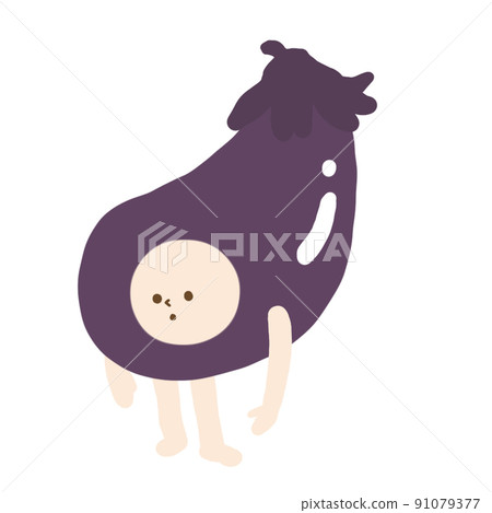 當我把臉和四肢放在蔬菜上時，就變成了這樣。 91079377