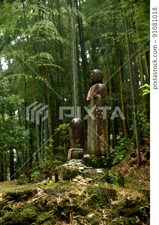 Jizo standing on the Matsumoto Pass (Ise Expressway) [Kumano City, Mie Prefecture] 91081018