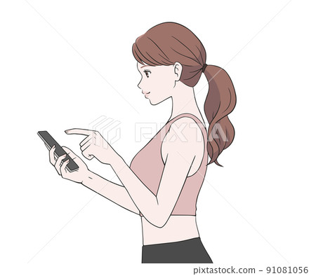 操作智能手機的側身運動教練 91081056