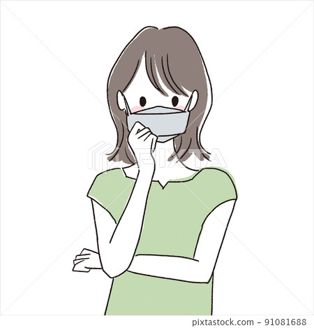 一個戴著面具的女人 一個戴著面具的女人 91081688